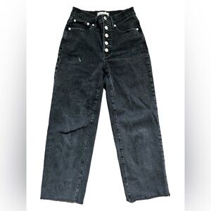 Madewell Perfect Vintage Wide-Leg Crop Jeans in Lunar Wash